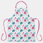 Tablier Motif triangulaire de feuilles tropicales (Recto)