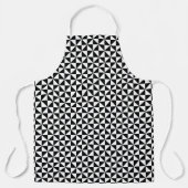 Tablier Motif triangulaire noir et blanc (Recto)