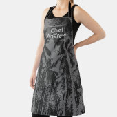Tablier Motif tropical avec nom du chef Apron (Insitu)
