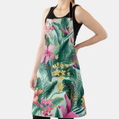 Tablier motif tropical fleuri sans coutures avec hibiscus  (Insitu)