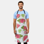 Tablier Motif tropical sans couture avec cha d'aquarelle m (Porté)