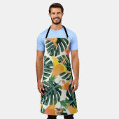 Tablier Motif tropical. Texture textile colorée. exotique (Porté)