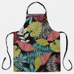 Tablier Motif tropical vintage en arrière - plan foncé