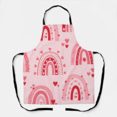 Tablier Motif Valentine 2023 Arrière - plan avec amour du  (Recto)