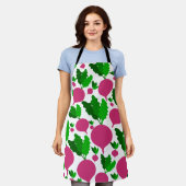 Tablier Motif végétal Radish (Porté)