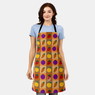 Tablier Motif végétarien coloré Apron