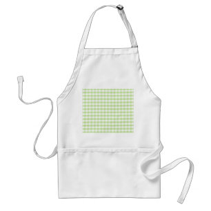 Tablier Motif vert en pastel de guingan