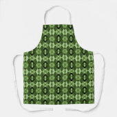 Tablier Motif vert géométrique moderne (Recto)