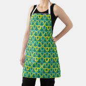 Tablier motif vert jaune géométrique Abstrait (Insitu)