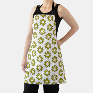 Tablier Motif Vert Olive