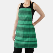 Tablier Motif vertical rayé dans les tons verts (Insitu)