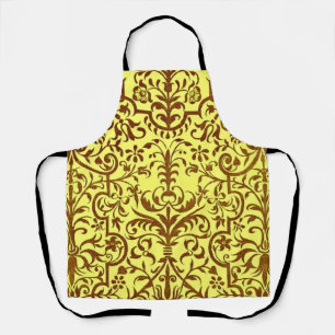 Tablier Motif victorien en jaune