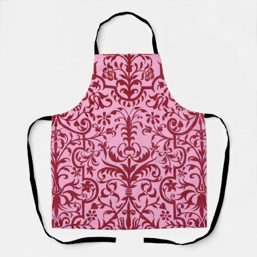 Tablier Motif victorien rose (Recto)