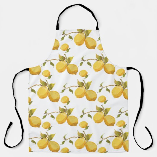 Tablier Motif vintage au citron (Recto)