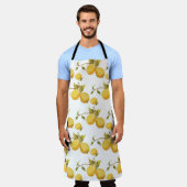 Tablier Motif vintage au citron (Porté)