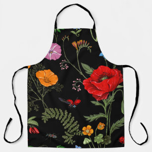 Tablier Motif vintage été sans soudure. Papier peint botan