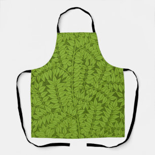 Tablier Motif vintage feuille verte de William Morris Bran
