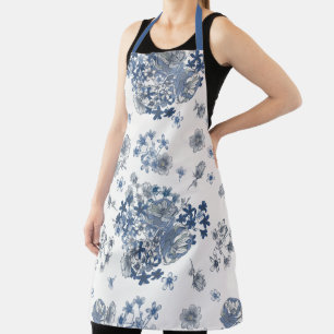 Tablier Motif Vintage Français Toile-De-Jouy