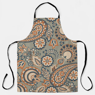 Tablier Motif vintage sans couture Paisley. Arrière-groupe