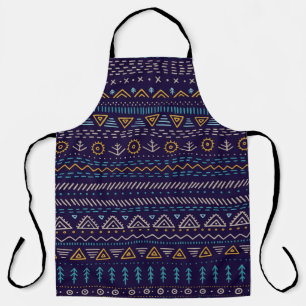 Tablier motif vintage sans faille avec main-d tribal ethni