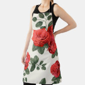 Tablier Motif vintage sans faille avec roses (Insitu)