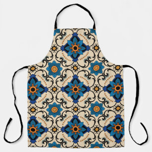 Tablier Motif vintage sans soudure. Ornement ethnique colo