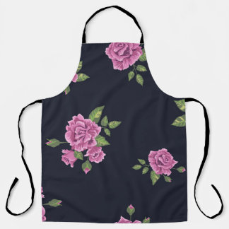 Tablier motif vintage sans soudure sous forme de fleur p