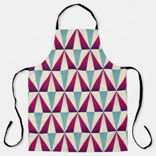Tablier motif vintage triangle géométrique sans couture.