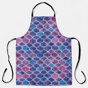 Tablier Motif violet sans aquarelle