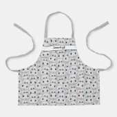 Tablier Motif Visage Hippopotame mignon Monogramme (Recto)