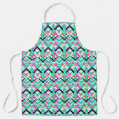 Tablier Motif Zig Zag Turquoise (Recto)