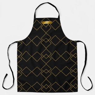 Tablier Motifs Black & Gold Personnalisé Monde meilleur ch