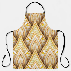 Tablier Motifs Ethniques Or : Luxueux sans fil