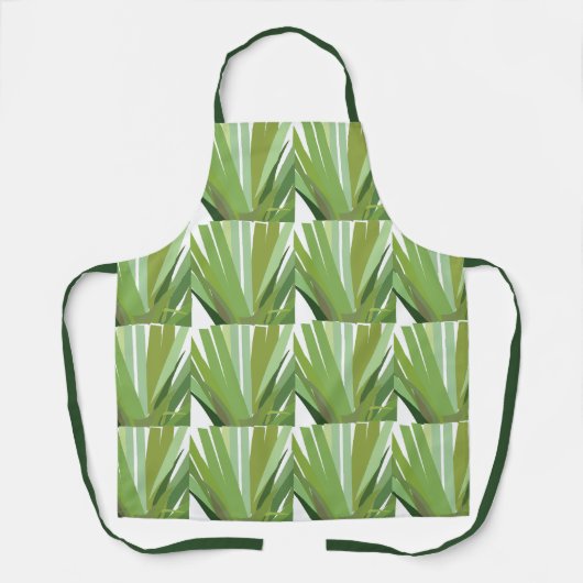 Tablier Motifs sans couture de feuilles tropicales (Recto)