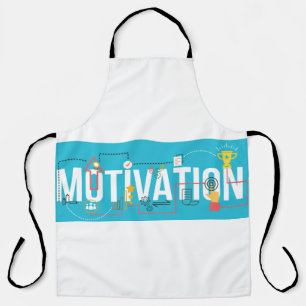 Tablier Motivation – Conception de typographie minimaliste