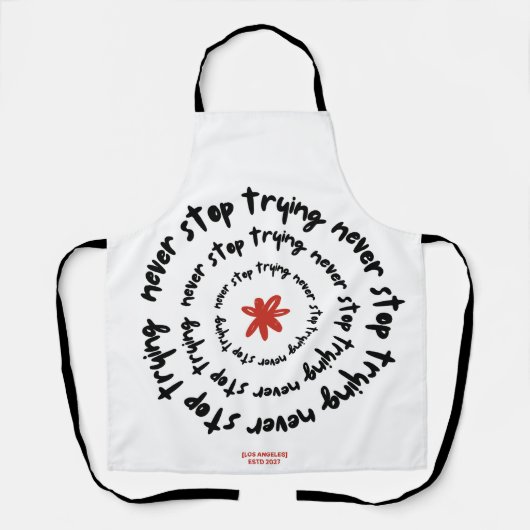 Tablier Motivation en spirale : Conception pour ne jamais  (Recto)