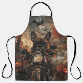 Tablier Moto à cheval Boxer Halloween effrayant (Recto)
