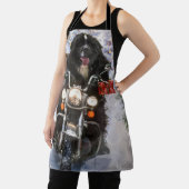 Tablier Moto à chiens de Terre-Neuve Noël (Insitu)