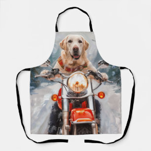 Tablier Moto à chiens Labrador Noël