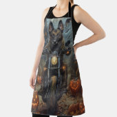 Tablier Moto berger belge Halloween effroi (Insitu)