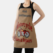 Tablier Motorcycle Design modifier et ajouter du texte, ta (Insitu)