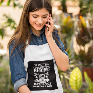 Tablier Motorcycling Dad Adult Apron