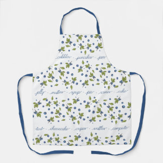 Tablier Mots Motifs Blueberry