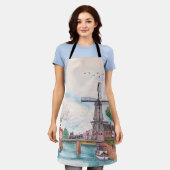 Tablier Moulin De Adriaan Haarlem Pays-Bas Aquarelle (Porté)