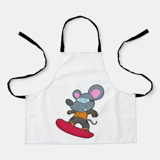 Tablier Mouse as Snowboarder (Recto)