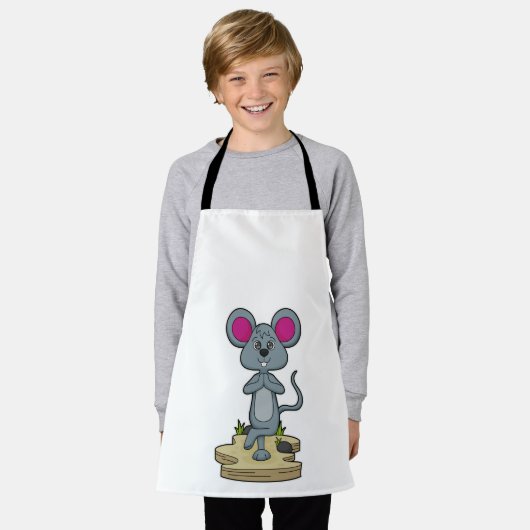 Tablier Mouse at yoga (Porté)