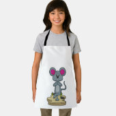 Tablier Mouse at yoga (Insitu)