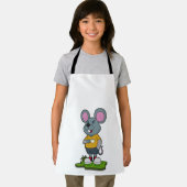 Tablier Mouse with Coffee cup (Insitu)