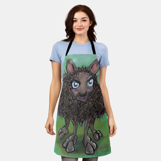 Tablier Mouton noir (Porté)