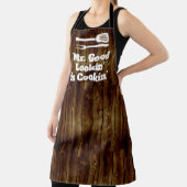 Tablier Mr Good Lookin est Cookin Funny BBBQ Rustic Chef (Insitu)